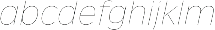 Ansage Hairline Italic otf (100) Font LOWERCASE