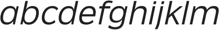 Ansage Light Italic otf (300) Font LOWERCASE