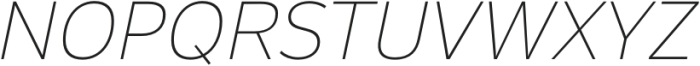 Ansage Thin Italic otf (100) Font UPPERCASE