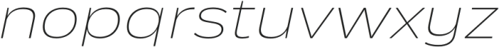 Ansage Thin XP Italic otf (100) Font LOWERCASE