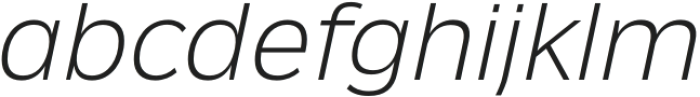 Ansage XLight Italic otf (300) Font LOWERCASE