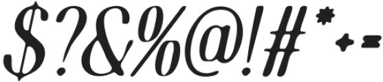 Ansela Blur Italic otf (400) Font OTHER CHARS