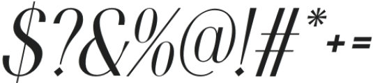 Ansela Italic otf (400) Font OTHER CHARS