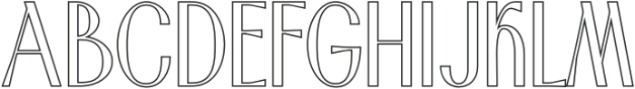 Ansela Outline otf (400) Font UPPERCASE
