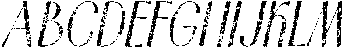 Ansela Stamp Italic otf (400) Font UPPERCASE