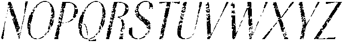 Ansela Stamp Italic otf (400) Font UPPERCASE