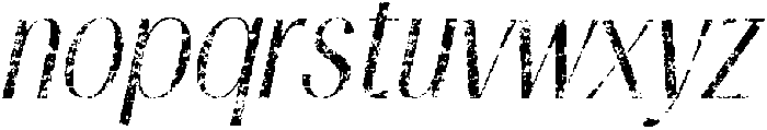 Ansela Stamp Italic otf (400) Font LOWERCASE