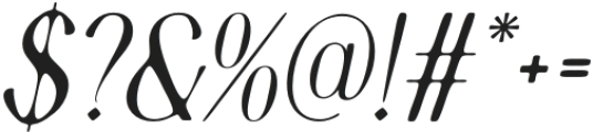 AnselaDrawn-Italic otf (400) Font OTHER CHARS