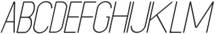 Ansen Thin Italic otf (100) Font LOWERCASE