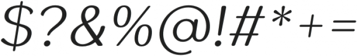 Antario-Italic otf (400) Font OTHER CHARS