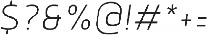 Anteb Alt ExtraLight Italic otf (200) Font OTHER CHARS