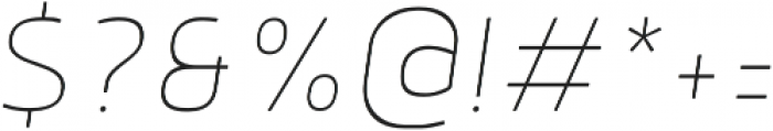 Anteb Alt Thin Italic otf (100) Font OTHER CHARS