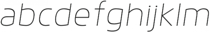 Anteb Thin Italic otf (100) Font LOWERCASE