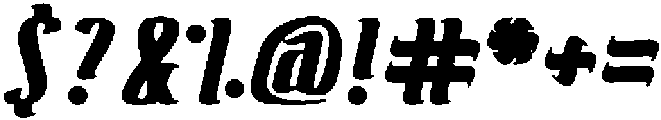 Antelope Run Bold otf (700) Font OTHER CHARS