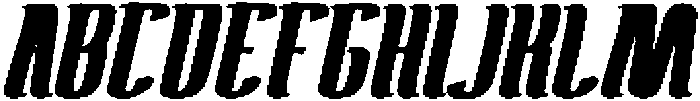 Antelope Run Bold otf (700) Font UPPERCASE