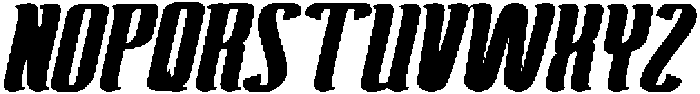 Antelope Run Bold otf (700) Font UPPERCASE