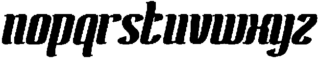 Antelope Run Bold otf (700) Font LOWERCASE