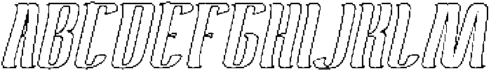 Antelope Run-Hollow otf (400) Font UPPERCASE