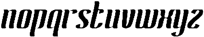 Antelope Run otf (400) Font LOWERCASE