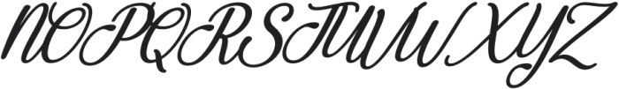 Anteri Signature Bold Italic otf (700) Font UPPERCASE