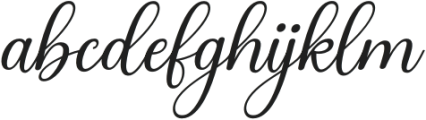 Anteri Signature Regular otf (400) Font LOWERCASE