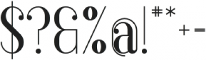 Anteric Bold otf (700) Font OTHER CHARS