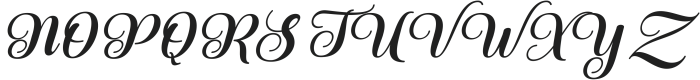 Anterla Italic Regular otf (400) Font UPPERCASE