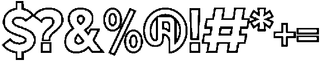 Antex Inline otf (400) Font OTHER CHARS