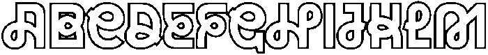 Antex Inline otf (400) Font UPPERCASE
