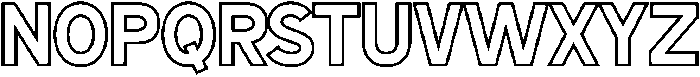 Antex Inline otf (400) Font LOWERCASE