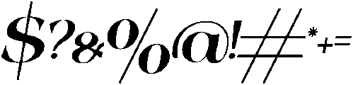 Anthela Italic otf (400) Font OTHER CHARS