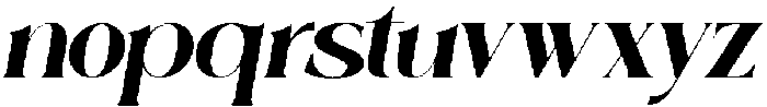 Anthela Italic otf (400) Font LOWERCASE