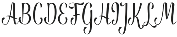 Anthem Regular otf (400) Font UPPERCASE