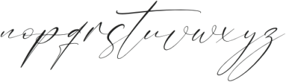 Anthoni Sifnature Italic otf (400) Font LOWERCASE