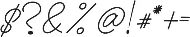 Anthoni Signature Bold otf (700) Font OTHER CHARS