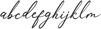 Anthoni Signature Regular otf (400) Font LOWERCASE