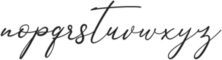 Anthoni Signature Regular otf (400) Font LOWERCASE