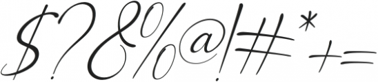 Anthony Hartman Italic otf (400) Font OTHER CHARS