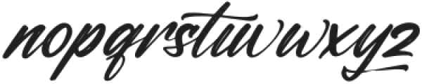 Anthony Hunters Italic otf (400) Font LOWERCASE