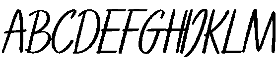 Anthony Regular otf (400) Font UPPERCASE