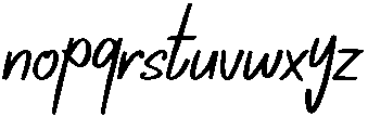 Anthony Regular otf (400) Font LOWERCASE