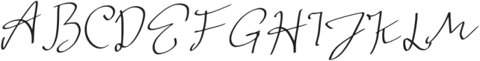 Anthus Signature Regular otf (400) Font UPPERCASE