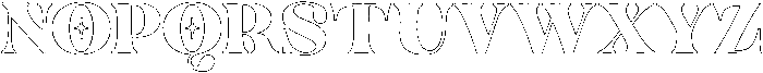 Antigua Outline otf (400) Font UPPERCASE