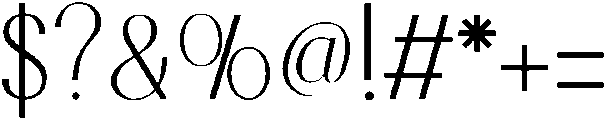 Antigua Regular otf (400) Font OTHER CHARS