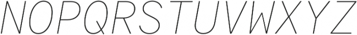 Antikor Mono Thin Italic otf (100) Font UPPERCASE