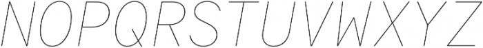 Antikor Text Hairline Italic otf (100) Font UPPERCASE