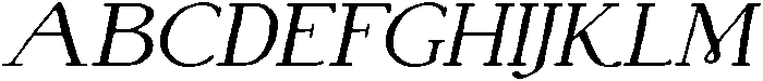 Antique Glance Italic otf (400) Font UPPERCASE