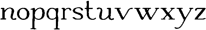 Antique Glance Regular otf (400) Font LOWERCASE
