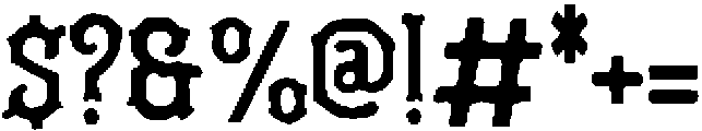 Antique Gothic Regular otf (400) Font OTHER CHARS