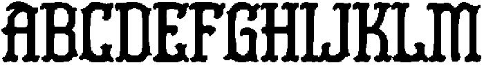 Antique Gothic Regular otf (400) Font UPPERCASE